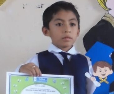 Julio at 7 years old in Guatemala