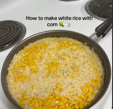 Cook with Me: White Rice with Corn