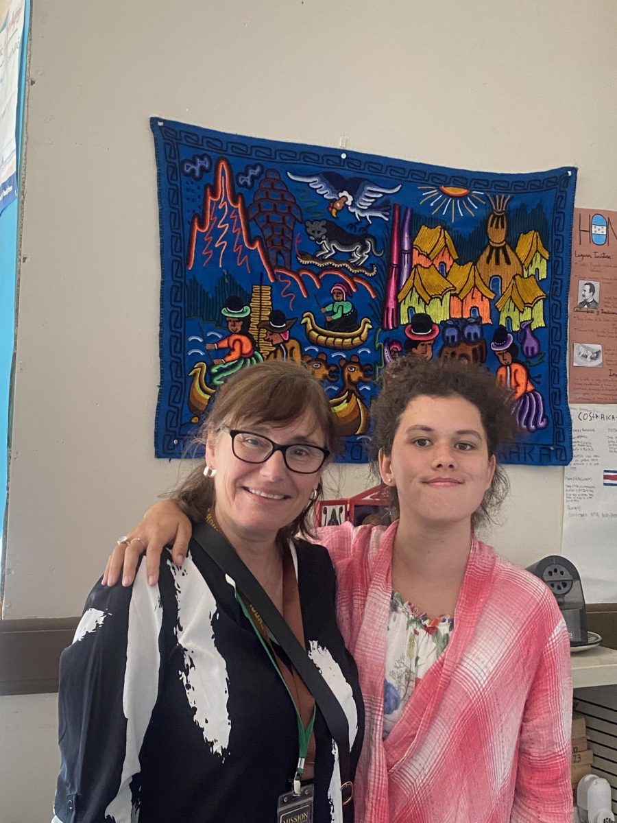 Ms. Sobremazas and writer Lucia Cornelius. 