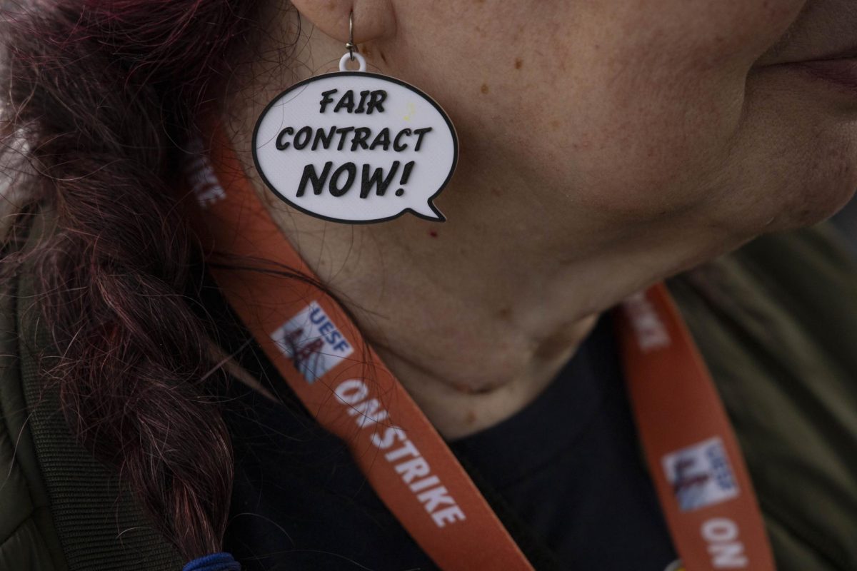 Ms. Murray's Fair Contract Now earring. s