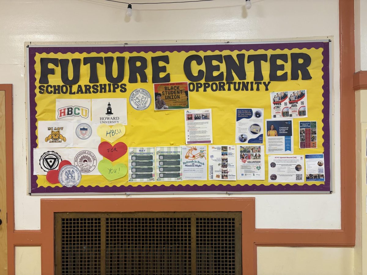 Future Center Board outside of Room 213